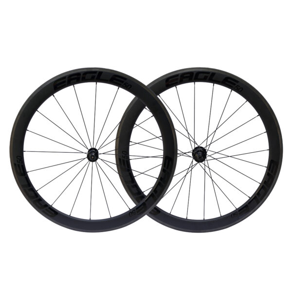 Eagle Bicycles 50 Road Carbon Wheelset - Black logo