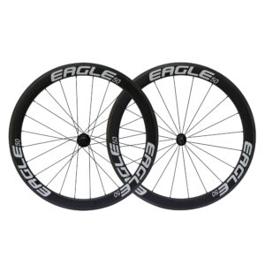Eagle Bicycles 50 Road Carbon Wheelset - White logo